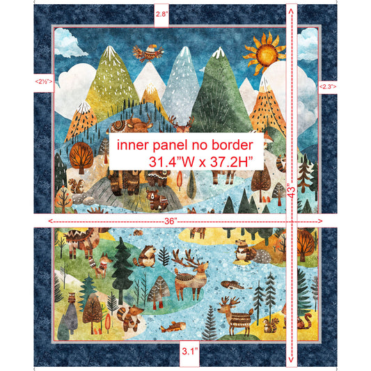 Bearsville ~ Scenic Panel ~ 31257 X Multi