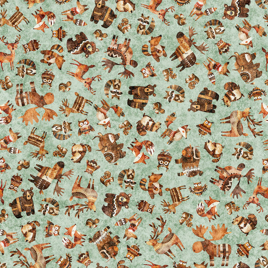 Bearsville ~ Woodland Toss ~ 31261 H Sage