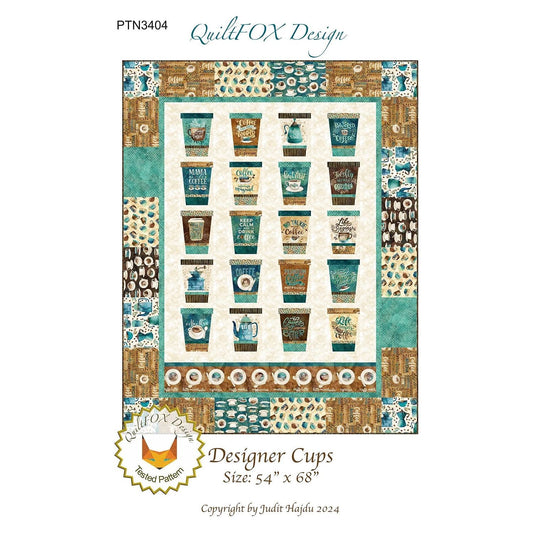 QuiltFOX Designs ~ Designer Cups Quilt Pattern