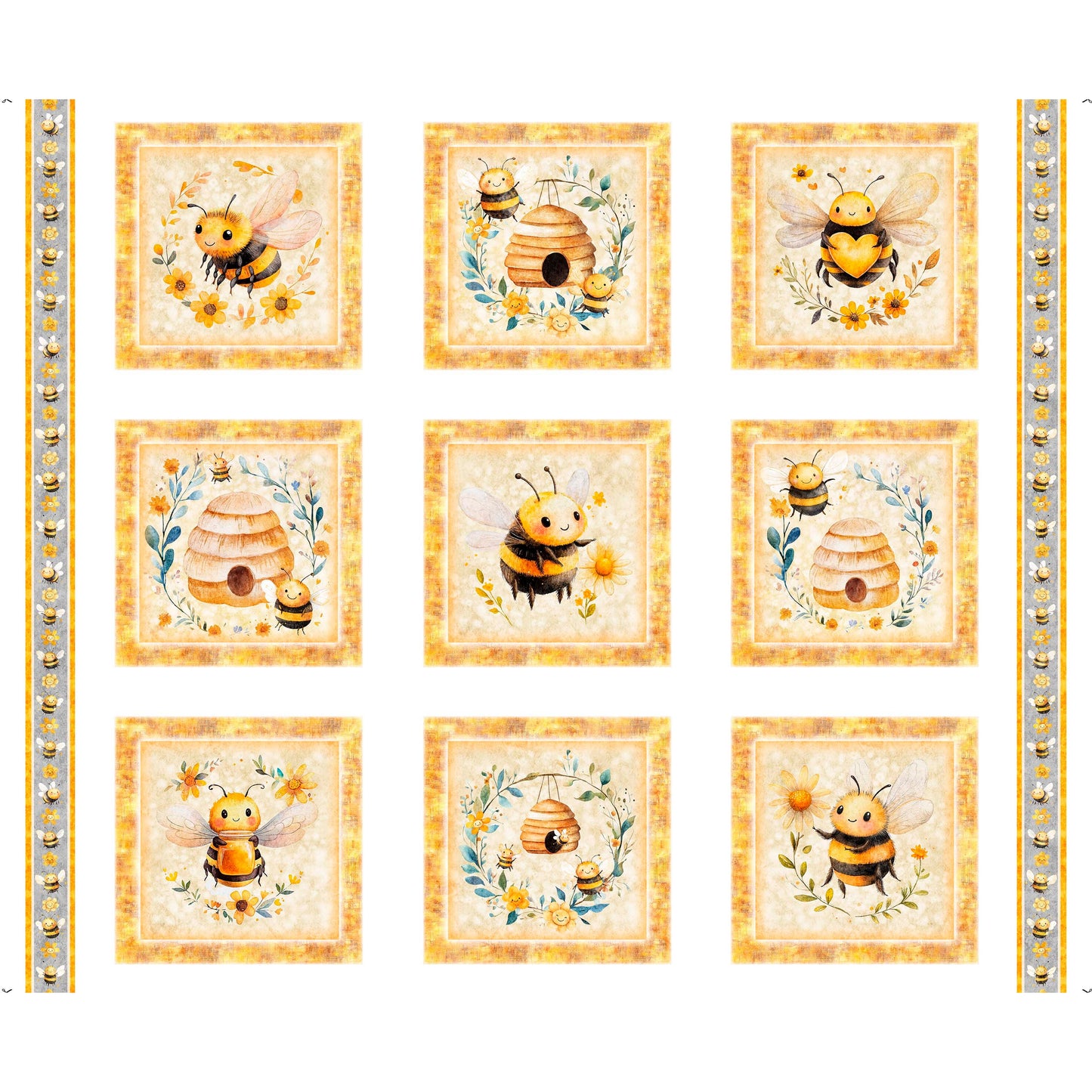 BUZZ, BUZZ, BUZZ ~ Bee Picture Patches ~ 31700-X MULTI