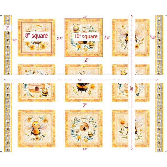 BUZZ, BUZZ, BUZZ ~ Bee Picture Patches ~ 31700-X MULTI