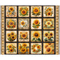 Sunflower Serenade ~ Sunflower Picture Patches ~ 31801-J Charcoal