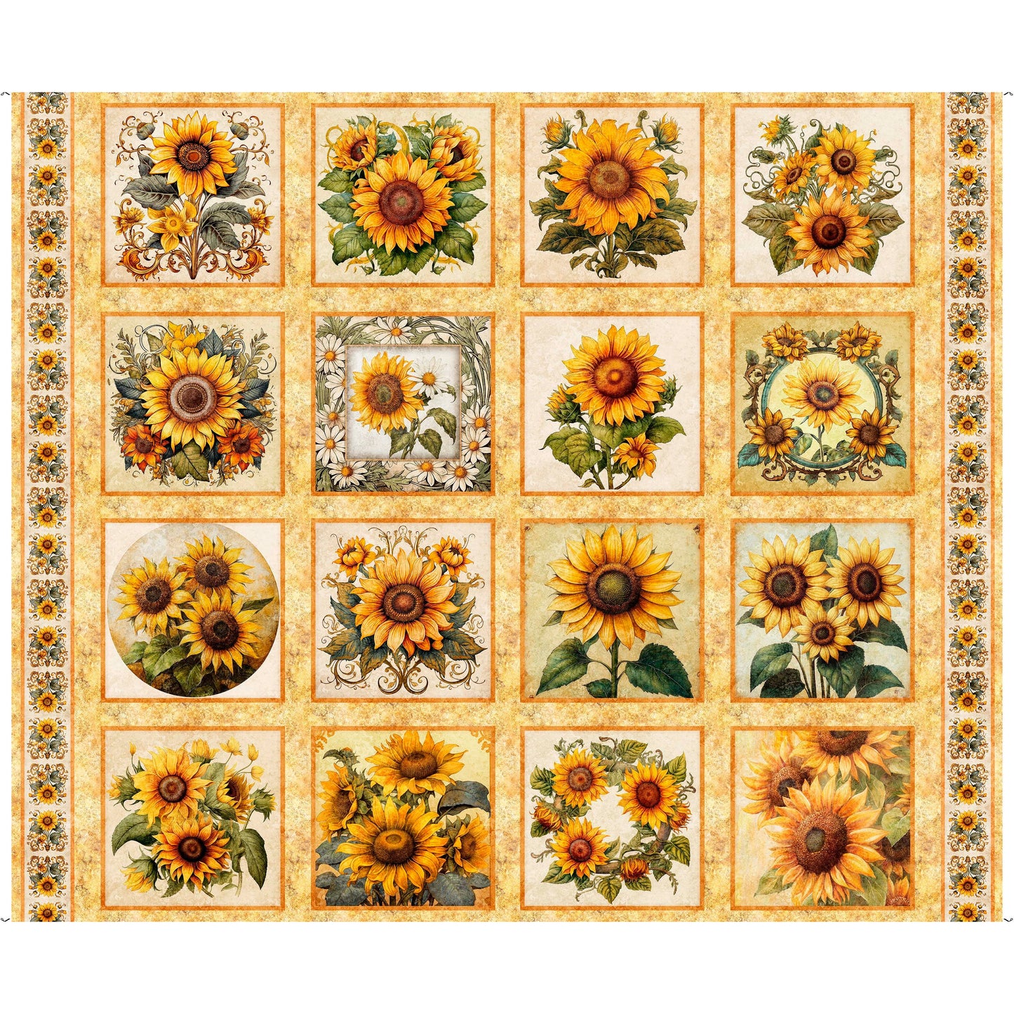 Sunflower Serenade ~ Sunflower Picture Patches ~ 31801-S Maize