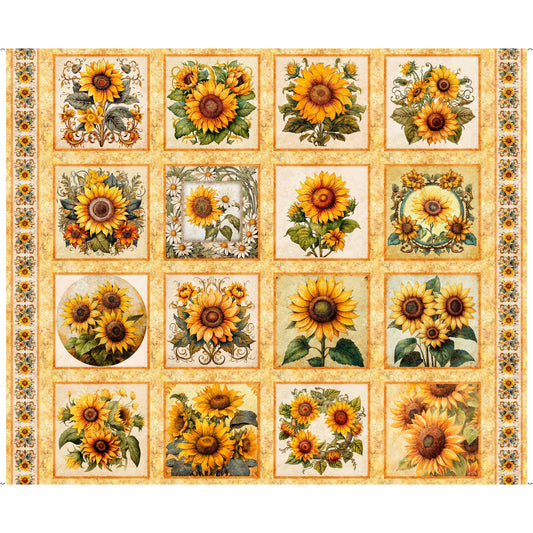 Sunflower Serenade ~ Sunflower Picture Patches ~ 31801-S Maize