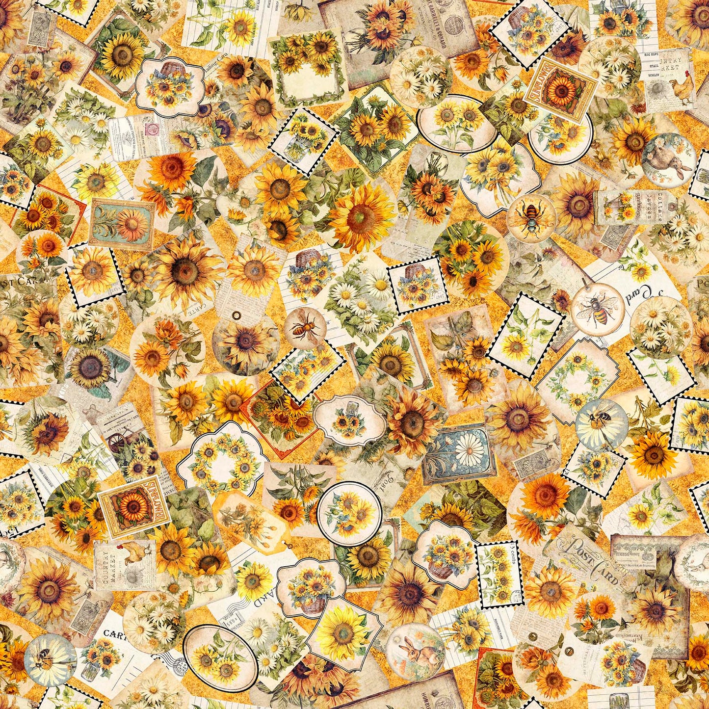 Sunflower Serenade ~ Sunflower Ephemera ~ 31802-O Orange