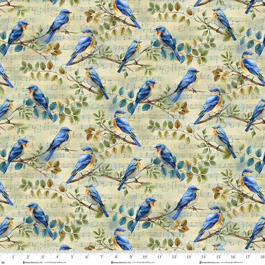 Awakenings ~ Bird Song ~3528-17 Pale Blue