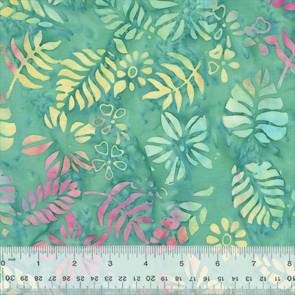 Fairy Land ~ Tropical Leaves ~ 3553Q-X Teal