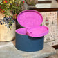 Winterbury Indigo Large Leather Needlework Case