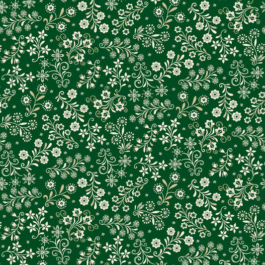 Nordic Holiday Village ~ Sprigs ~ 3610-66 Green Cream