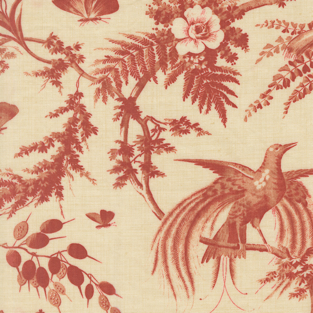 Le Jardin Rouge ~ Bird Toile 36151 14 Pearl