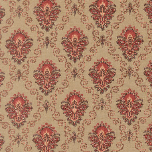 Le Jardin Rouge ~ Paisley Damask 36153 13 Roche