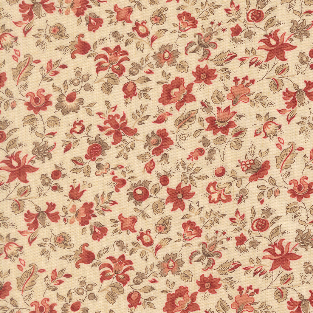 Le Jardin Rouge ~ Clemenceau Florals 36154 14 Pearl