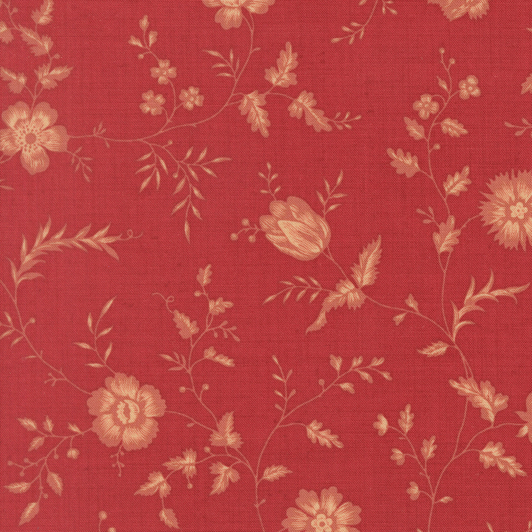 Le Jardin Rouge ~ Floral Toile 36155 11 Rouge