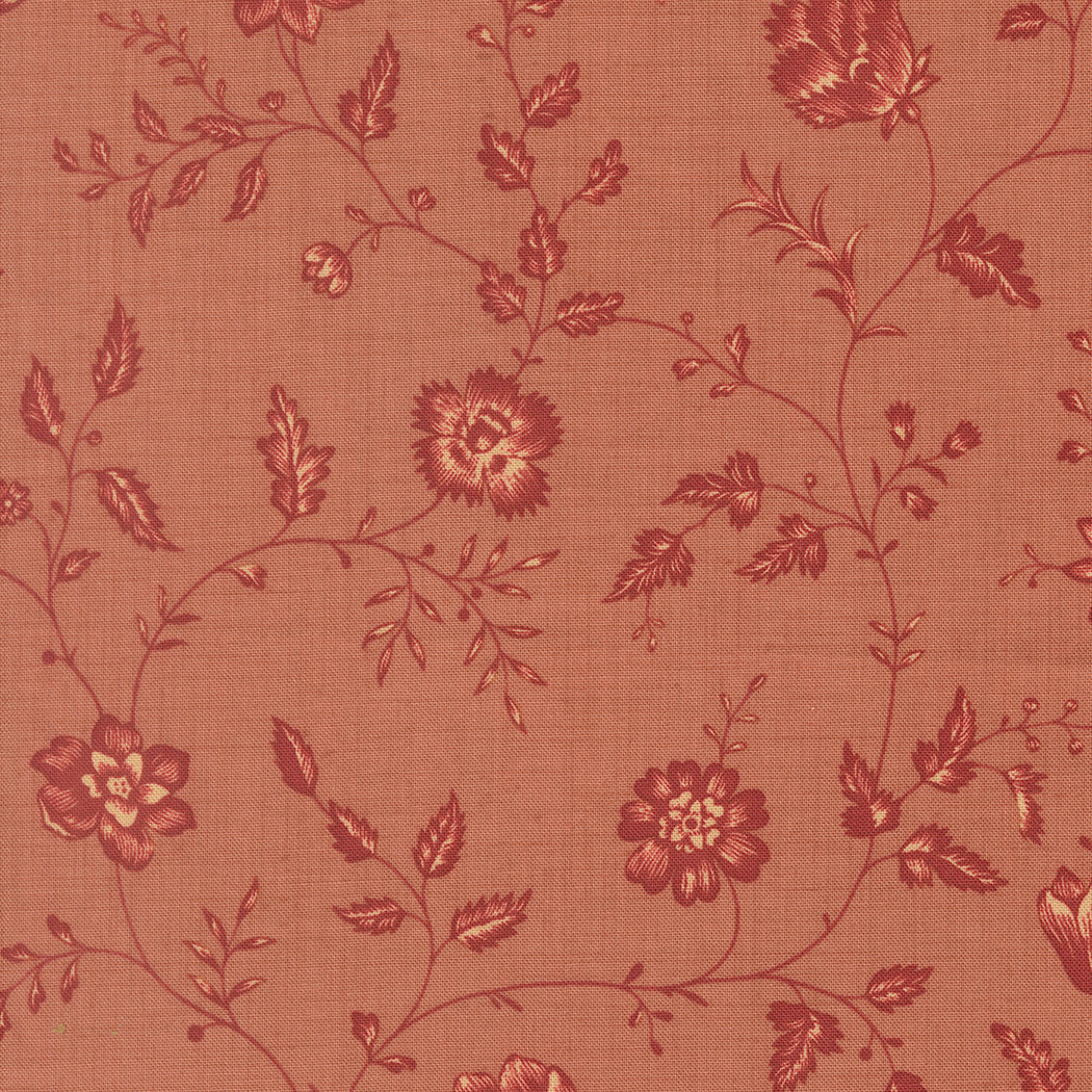 Le Jardin Rouge ~ Floral Toile 36155 12 Clay