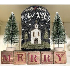 Bird In The Hand Primitives | Holy Night Punch Needle Pattern