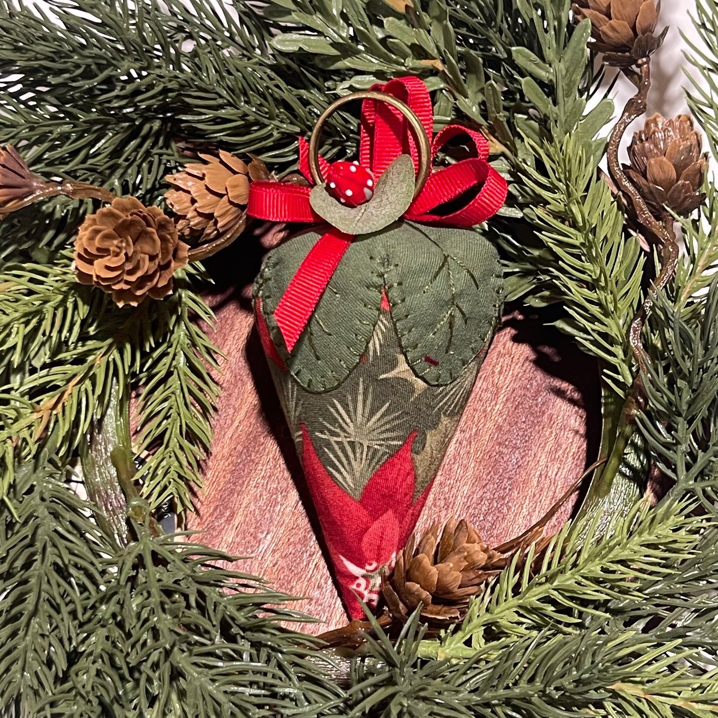 Paxe's Designs ~ Large Christmas Strawberry Pincushion