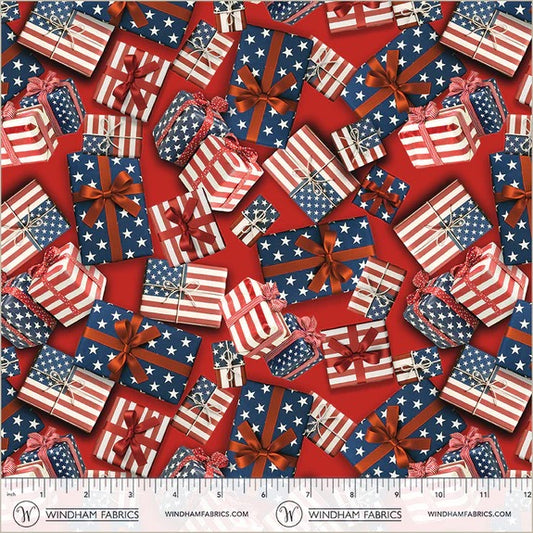 All-American Christmas ~ Wrapped in Glory ~ 55277-5 Red