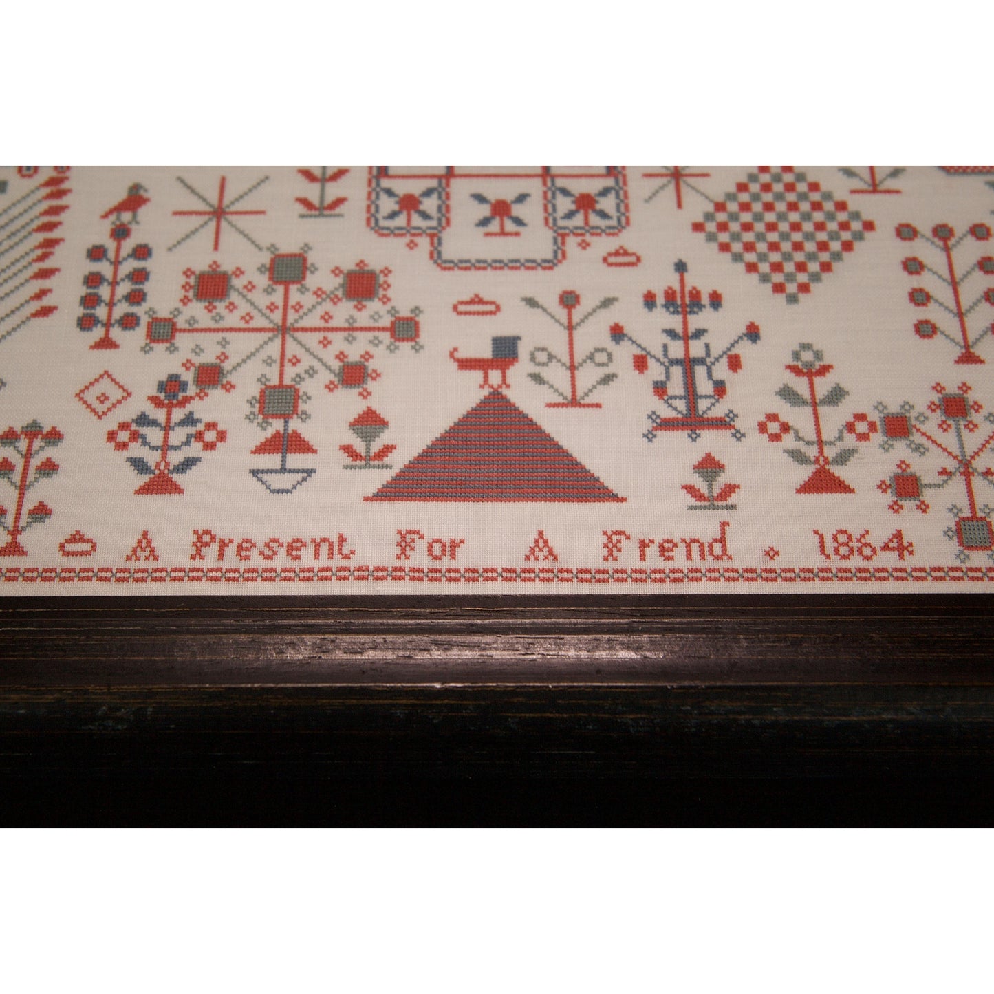 A Present For A Frend 1864 Limited Edition Sampler