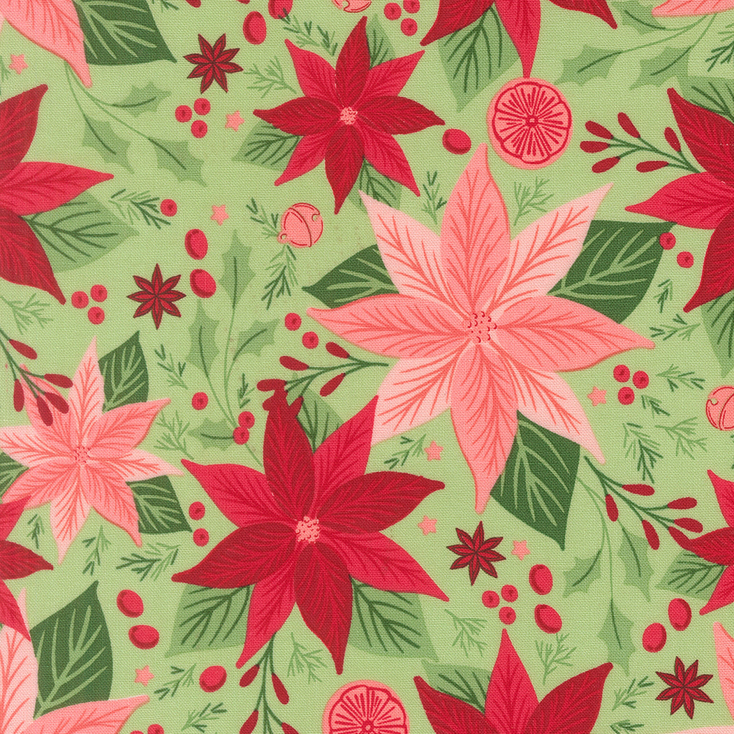 Merrily on High ~ Poinsettia ~ 43210 15 Evergreen