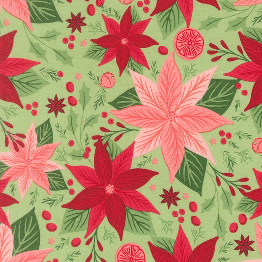 Merrily on High ~ Poinsettia ~ 43210 15 Evergreen