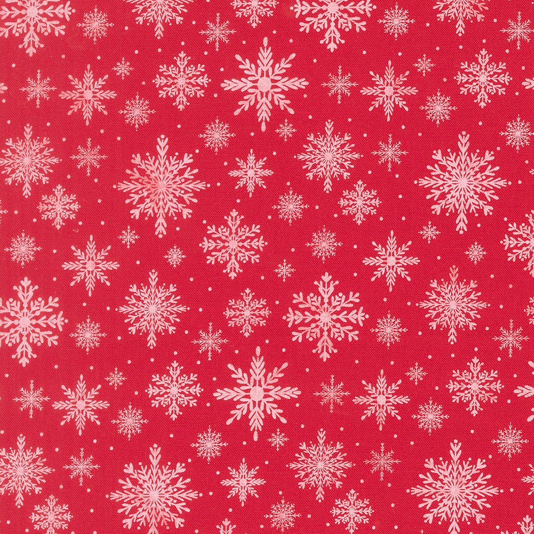 Merrily on High ~ Softly Snowing ~ 43214 13 Christmas Red