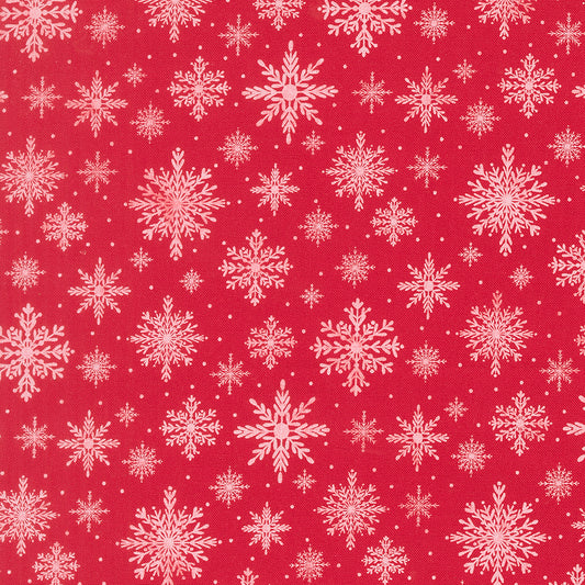 Merrily on High ~ Softly Snowing ~ 43214 13 Christmas Red