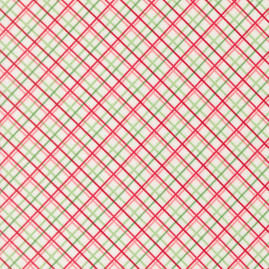 Merrily on High ~ Pretty Plaid Paper ~ 43215 11 Snow