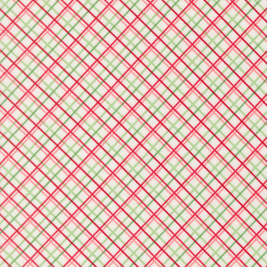 Merrily on High ~ Pretty Plaid Paper ~ 43215 11 Snow