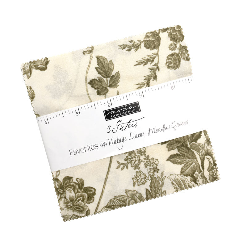 3 Sisters Meadow Greens ~ Charm Pack ~ 44362PP 42pcs