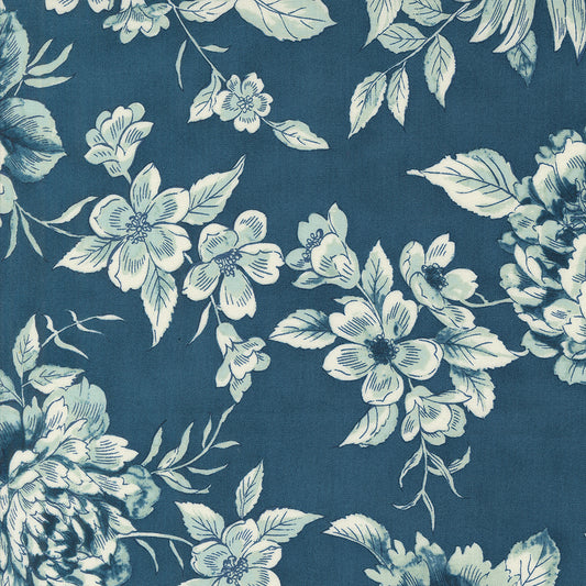 Sandalwood ~ Camellia Florals 44381 14 Indigo