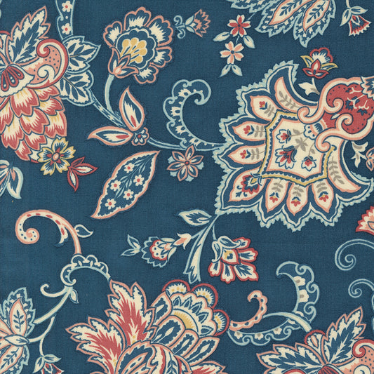 Sandalwood ~ Fleur Paisley 44382 14 Indigo