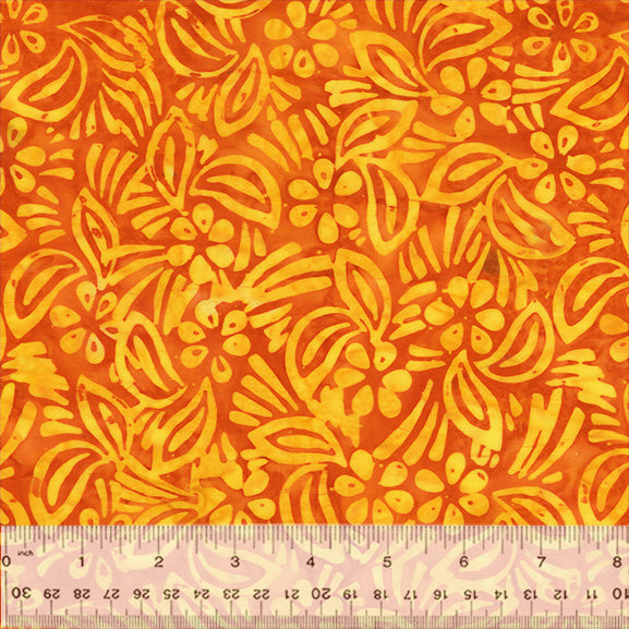 QE7 ~ Splendor ~ Hibiscus ~ 445Q-1 Orange