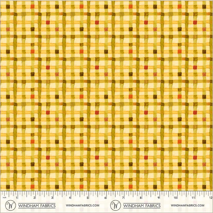 Cats Around Town ~ Pawsome Plaid ~ ﻿﻿55003-11 Mellow Yellow