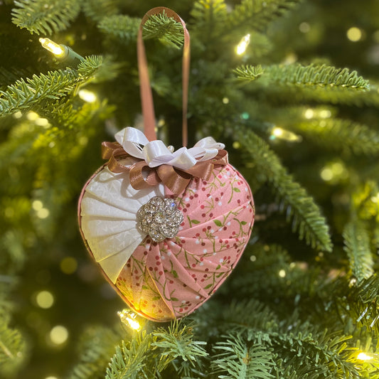 Christmas Ornament ~ Romance (pink)