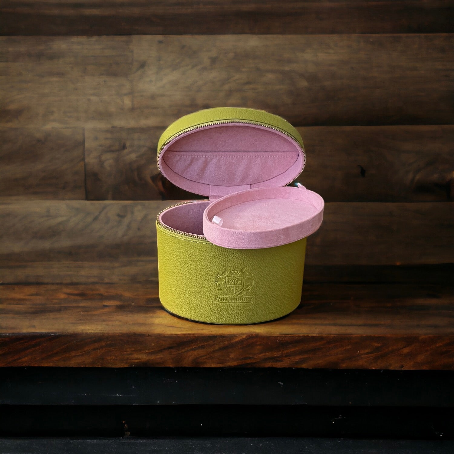 Winterbury Citron Small Leather Needlework Case - Spring Line