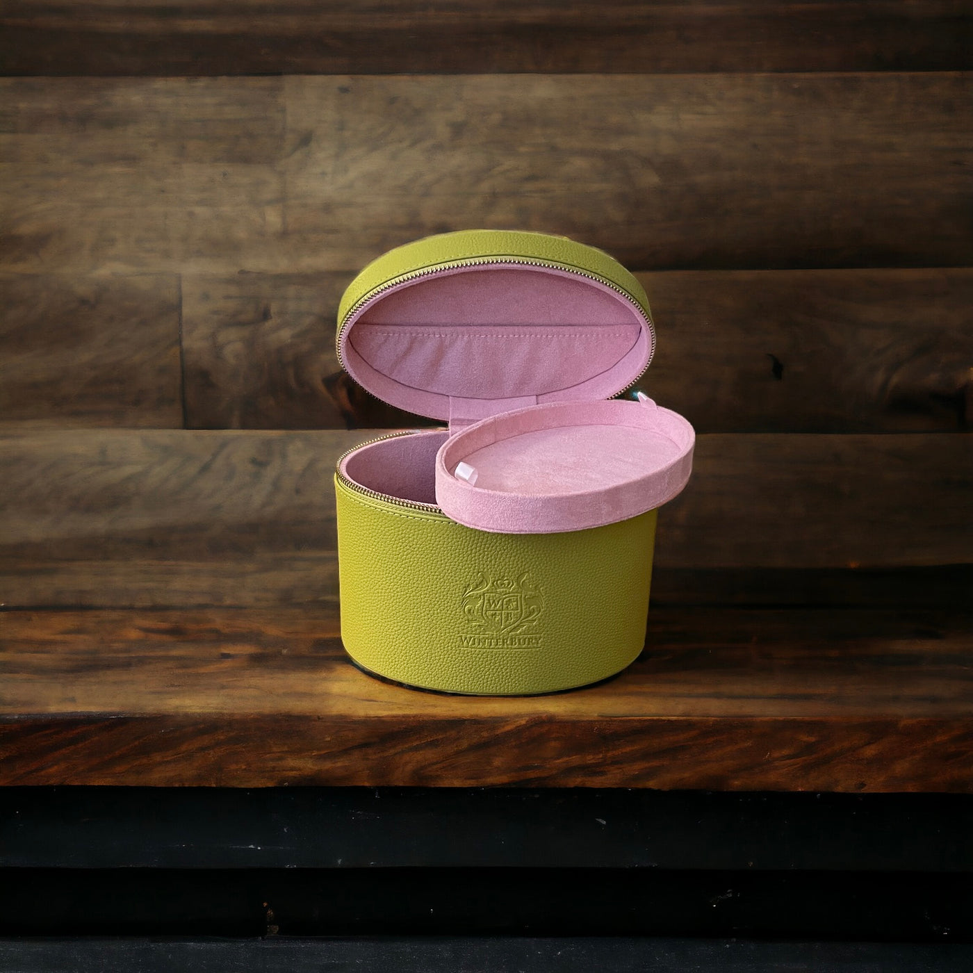 Winterbury Citron Small Leather Needlework Case - Spring Line