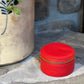 WinterBury Red Mini Leather Round Case