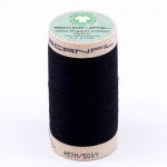 Scanfil Organic Cotton Thread 50wt Solid 500yd Black 4808