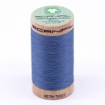 Scanfil Organic Cotton Thread 50wt Solid 500yd Blue Shadow 4816