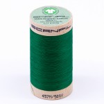 Scanfil Organic Cotton Thread 50wt Solid 500yd Jolly Green 4821