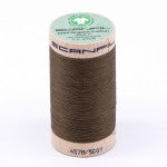 Scanfil Organic Cotton Thread 50wt Solid 500yd Lead Gray 4824