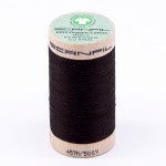 Scanfil Organic Cotton Thread 50wt Solid 500yd Licorice 4830