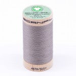 Scanfil Organic Cotton Thread 50wt Solid 500yd Chateau Gray 4831