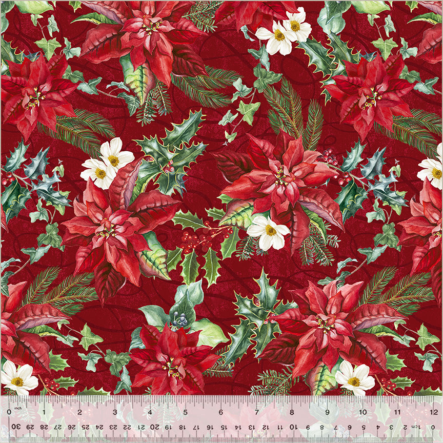 Holiday Splendor ~ Crimson Blooms ~ 54063-3