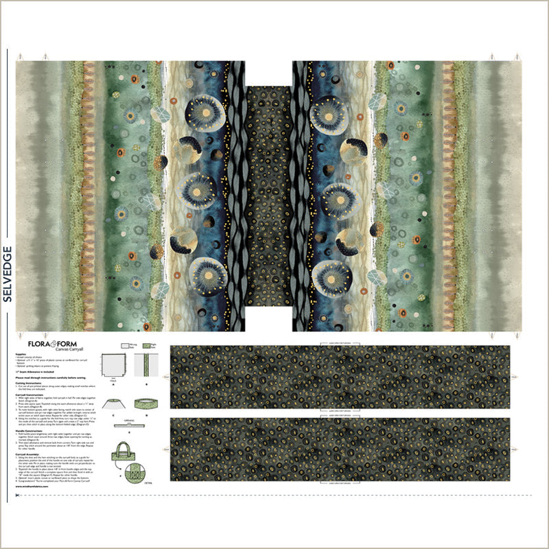 Flora & Form ~ Bag Panel ~ 54785DCP-X Multi