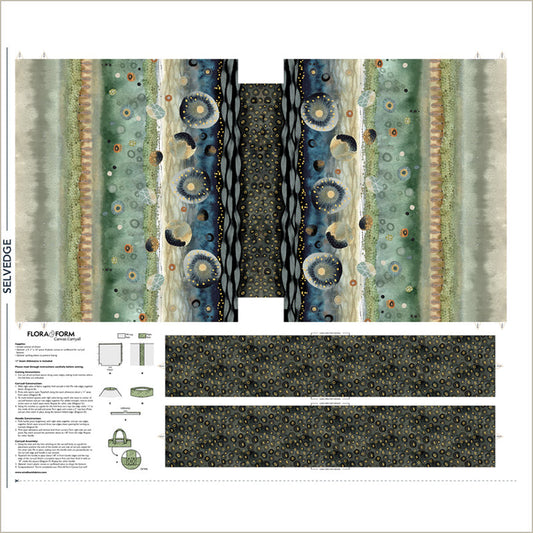Flora & Form ~ Bag Panel ~ 54785DCP-X Multi