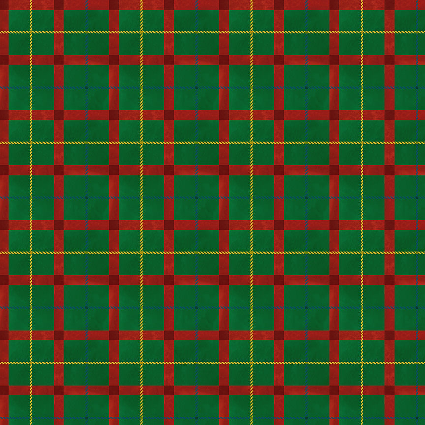 Winter Wonder ~ Festive Plaid ~ 55172D-6 Green