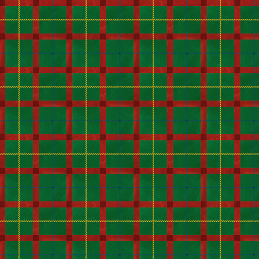 Winter Wonder ~ Festive Plaid ~ 55172D-6 Green