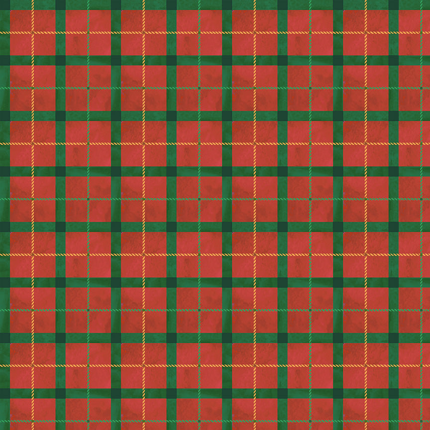 Winter Wonder ~ Festive Plaid ~ 55172D-7 Red