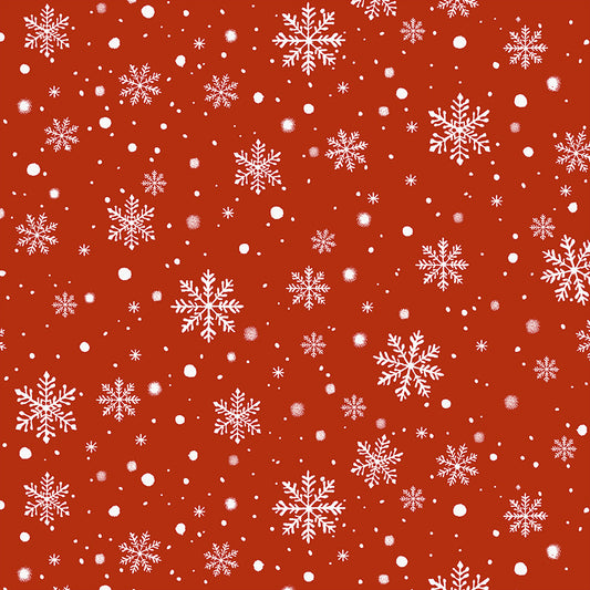 Winter Wonder ~ Snowfall ~ 55173D-7 Red